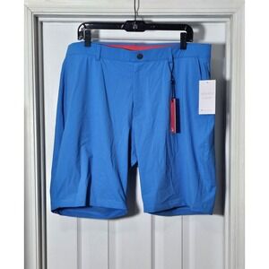 Redvanly Men's Ibiza Blue Hanover Pull-On Golf Shorts Size XXL 9" Inseam